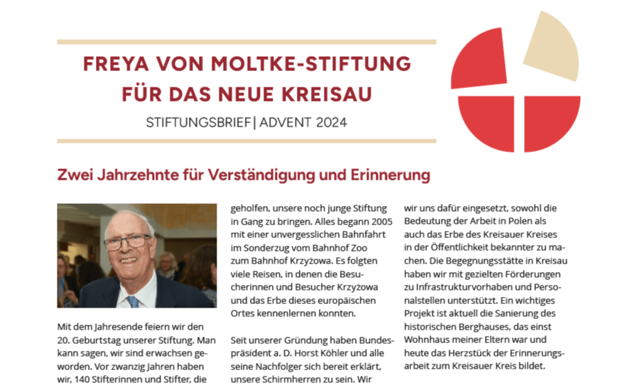 Stiftungsbrief Advent 2024